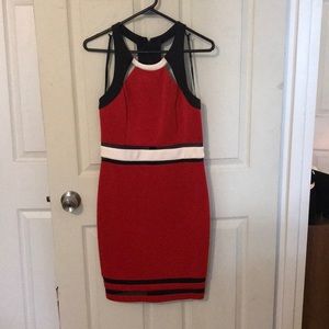 Scuba/Mesh date dress, worn once and dry cleaned